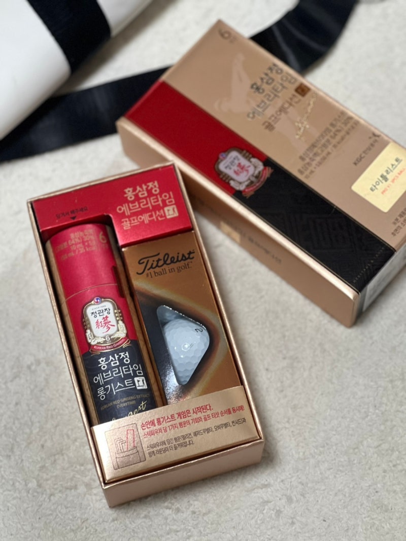 즐거운 라운딩을 위한 정관장골프에디션 타이틀리스트 골프용품 선물