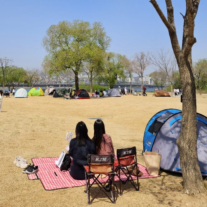  반포 한강공원 텐트 돗자리 의자 피크닉준비물 낭만소풍 반포대교 달빛무지개분수