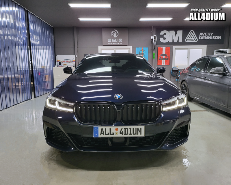 아산 음봉면 / 랩핑 / 5시리즈 창틀, 앞휀다 크롬죽이기 / BMW / 5시리즈 / 5시리즈 (G30)