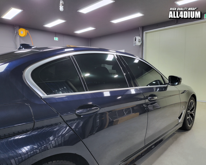 아산 음봉면 / 랩핑 / 5시리즈 창틀, 앞휀다 크롬죽이기 / BMW / 5시리즈 / 5시리즈 (G30)