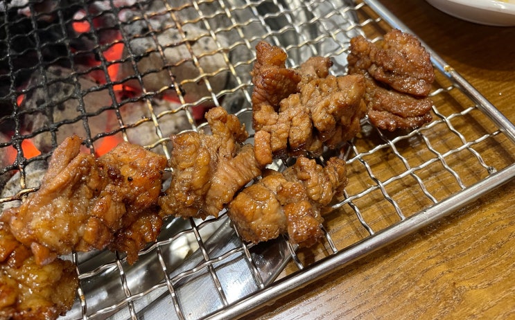  망포역 돼지갈비 구워주는 갈비꽃 내돈내산 후기