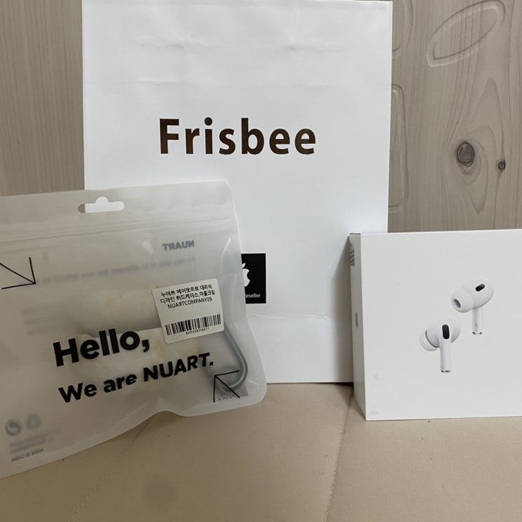  프리즈비에서 구매한 에어팟프로2 개봉기 및 누아트 에어팟프로 케이스 추천!