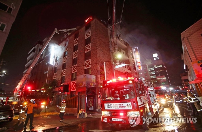  숙박시설 화재 방음터널 화재사건 및 방화범 검거 강릉 화재 산불 이후