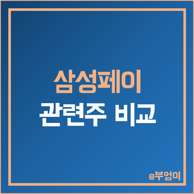 삼성페이 관련주 비교 : 아모텍 알에프텍 파트론 다날 라온시큐어 한국정보인증 효성 드림시큐리티 한솔테크닉스 지니틱스 투비소프트 소니드 이루온 이니텍 주식 주가 PER PBR 배당금