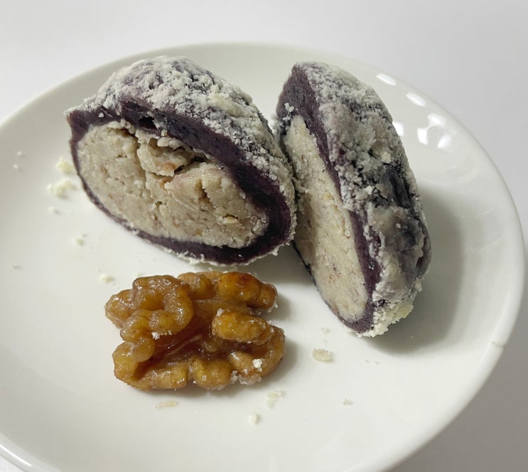  달곳간 - 아침 대용으로 좋은 영양간식 굳지 않는 떡 호두 찹쌀 달떡