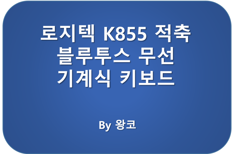  로지텍 무선 기계식 키보드 K855