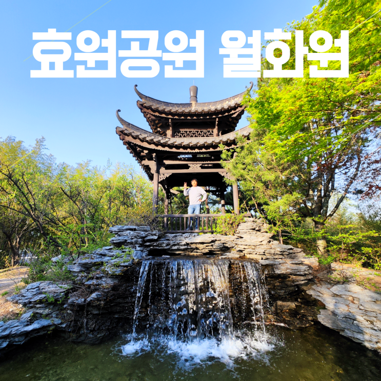 수원에 중국정원이? 효원공원 월화원 연못 폭포 (주차장) 수원에 중국정원이? 효원공원 월화원 연못 폭포 (주차장)