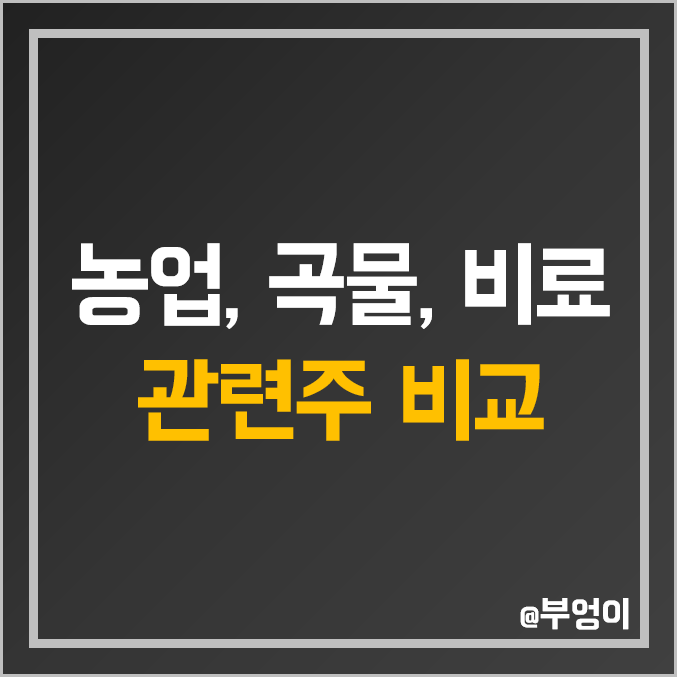 국내 농업, 비료, 곡물 관련주 비교 : 경농 남해화학 인바이오 롯데정밀화학 카프로 골든센츄리 포메탈 성보화학 대유 농우바이오 누보 우진비앤지 주식 주가 PER PBR 배당금 순위 국내 농업, 비료, 곡물 관련주 비교 : 경농 남해화학 인바이오 롯데정밀화학 카프로 골든센츄리 포메탈 성보화학 대유 농우바이오 누보 우진비앤지 주식 주가 PER PBR 배당금 순위