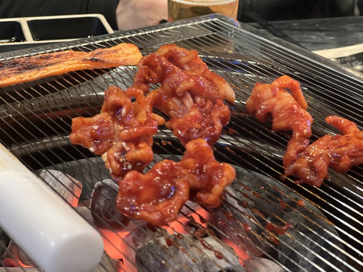  영종도 하늘도시 내돈내산 맛집! 쭈꾸미와 닭발이 맛나는 술집 숯불구이포차 조명탄!