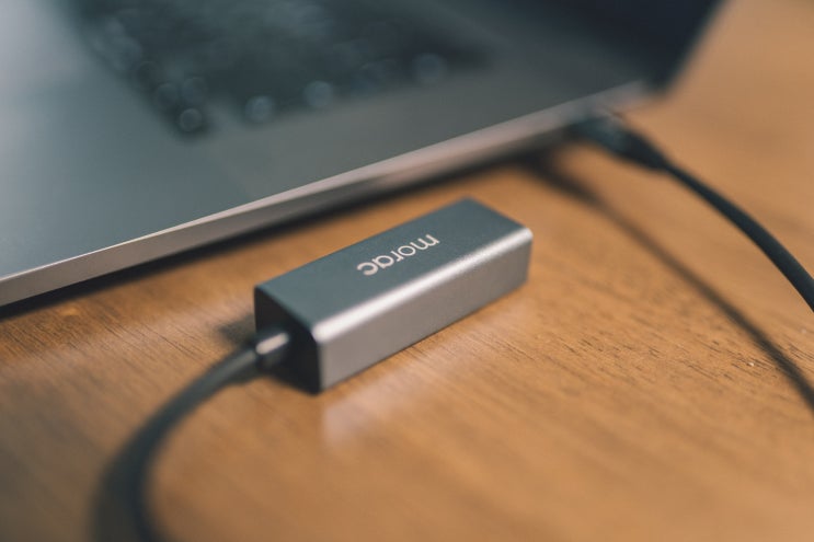  기가인터넷지원 USB C타입 이더넷젠더 모락 MR-HUB1000C