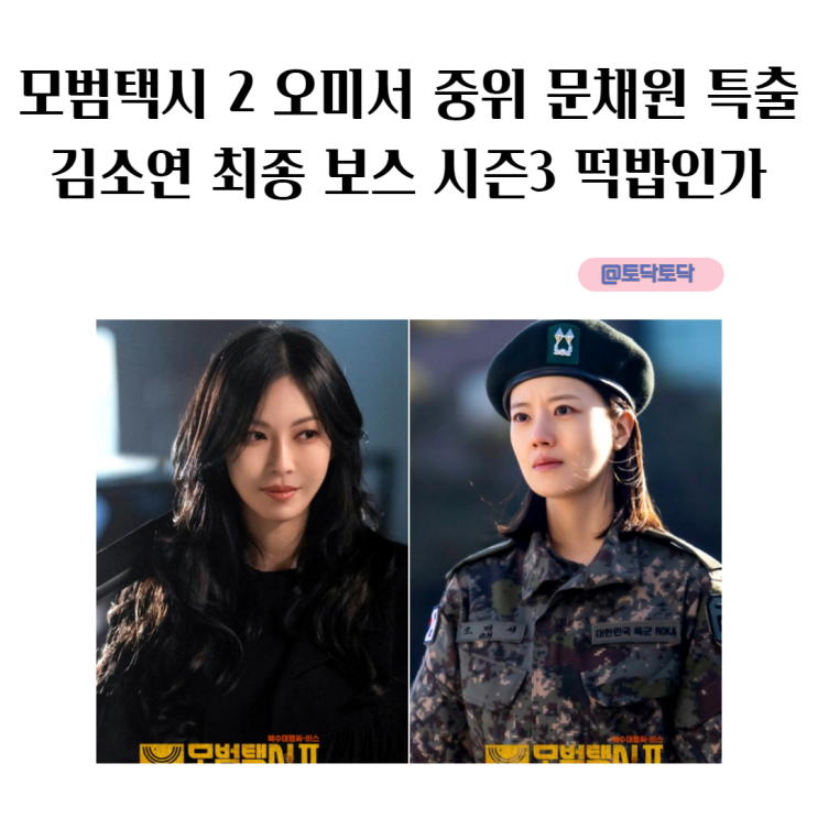 모범택시 2 오미서 육군 중위 문채원 특출 김소연 최종 보스 시즌3 떡밥인가 웨이브 드라마 모범택시 2 오미서 육군 중위 문채원 특출 김소연 최종 보스 시즌3 떡밥인가 웨이브 드라마