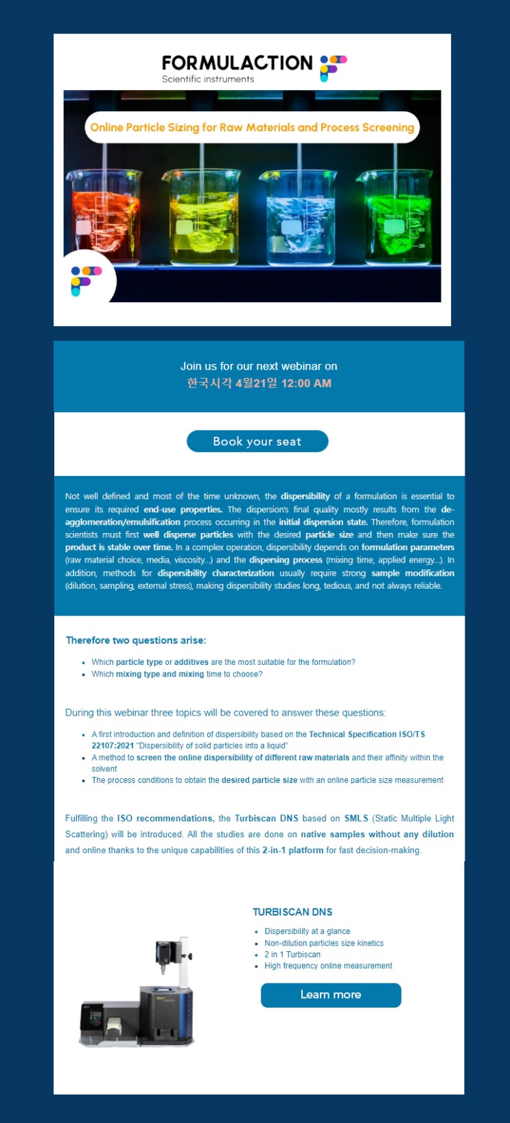  Webinar | Online Particle Sizing for Raw Materials and ProcessScreening