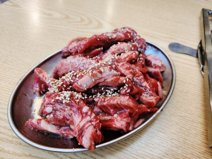  제천 아이랑 가기 좋은 소갈비살 맛집 청풍원 - 대형 놀이방 有