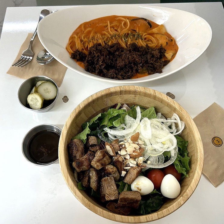  [강남구청 맛집] 래빗파머스 - 동네 샐러드 파스타 착한 가격에 그렇지 못한 양 주차️
