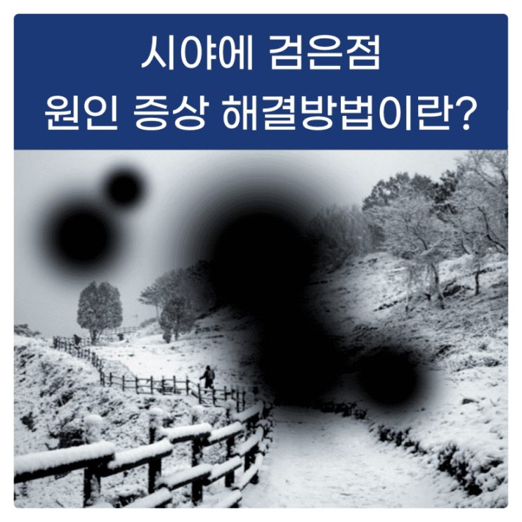  눈앞에검은점 원인 증상 해결 방법이란?