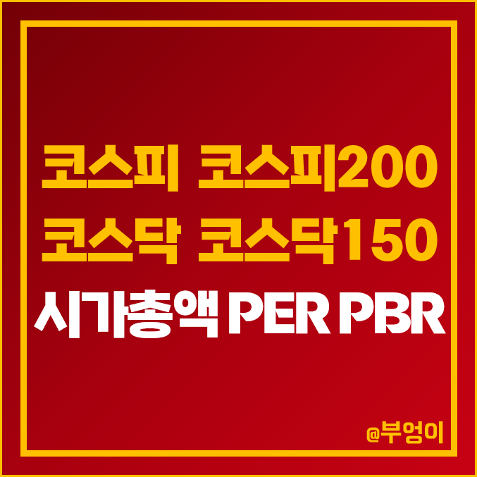 코스피, 코스피200, 코스닥, 코스닥150 PER 및 PBR 추이 - 외국 주식 포함 시가총액 코스피, 코스피200, 코스닥, 코스닥150 PER 및 PBR 추이 - 외국 주식 포함 시가총액