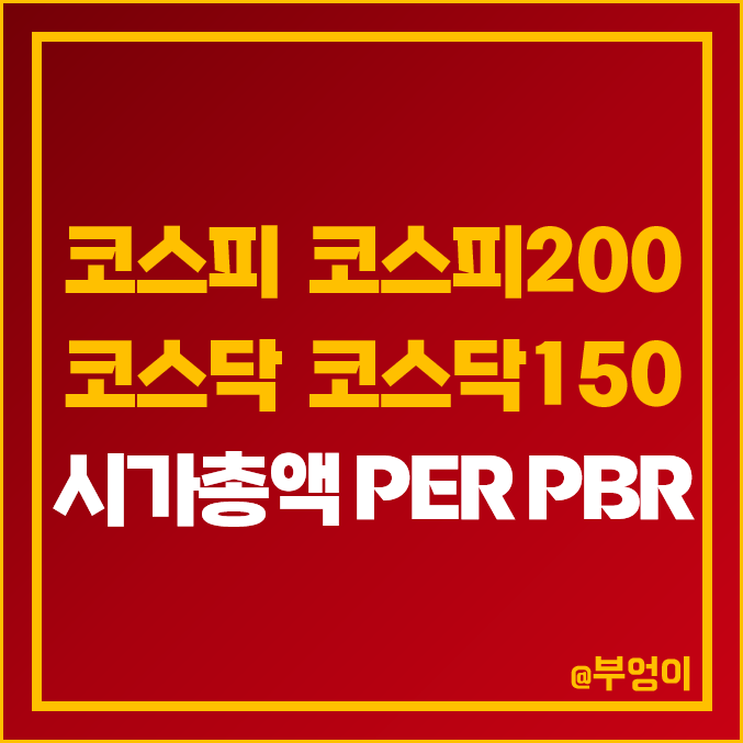 코스피, 코스피200, 코스닥, 코스닥150 PER 및 PBR 추이 - 외국 주식 포함 시가총액