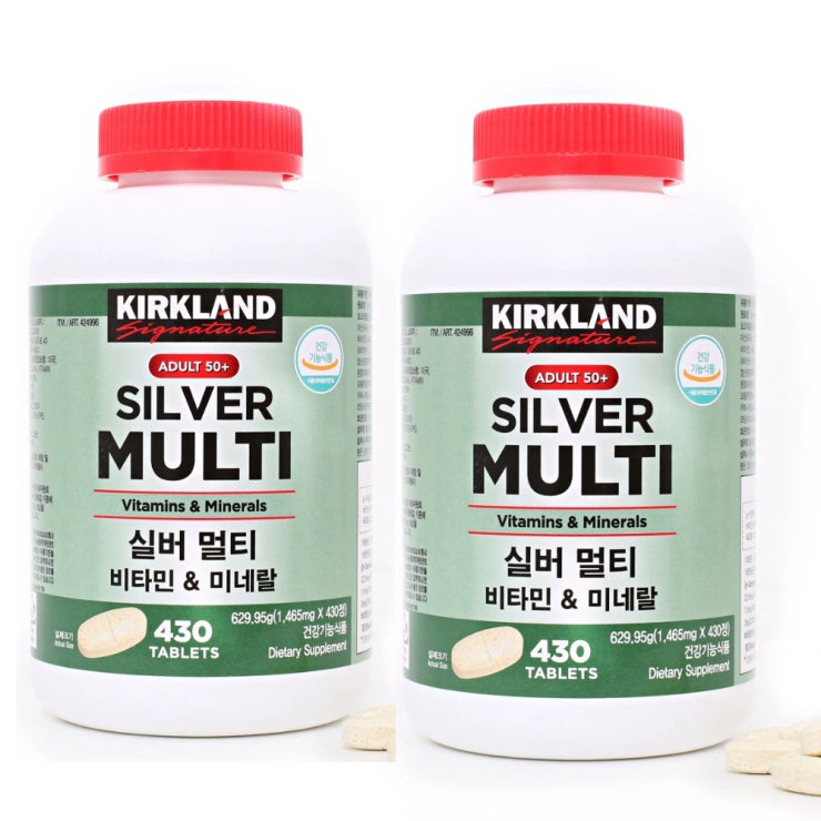 1+1 커클랜드 시그니춰 실버 멀티비타민＆미네랄 1,465mg