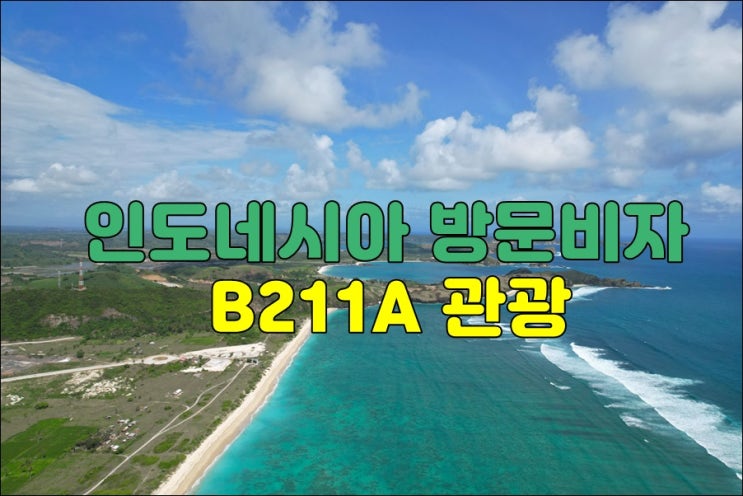  인도네시아 방문비자 B211A 관광