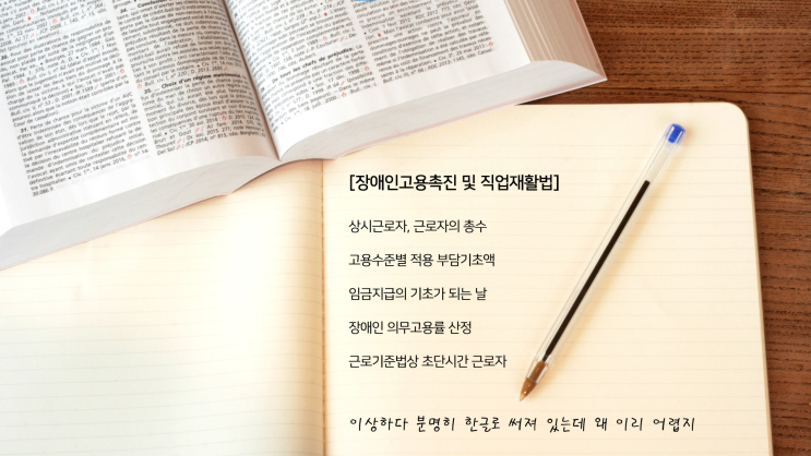  [Q&A] 장애인의무고용부담금 산정할 때 자주 묻는 질문 (어려운 법조문 한줄요약)
