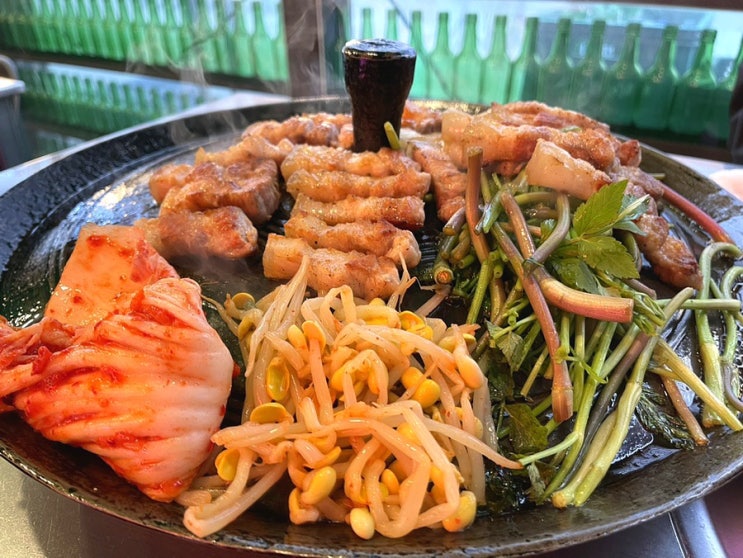  장산역 삼겹살 솥뚜껑에 먹어야 재격 ! 추천 목구멍 해운대