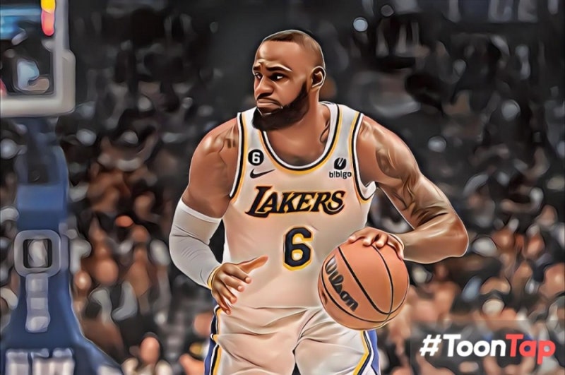 고등학교 덩크슛을 한 르브론