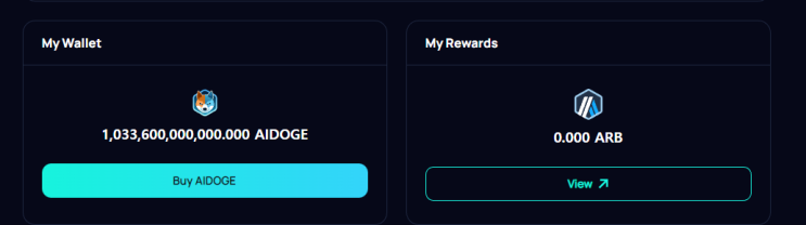  아비트럼 밈코인, Arbdoge AIDOGE 코인 무료 에어드랍 받기 클레임.