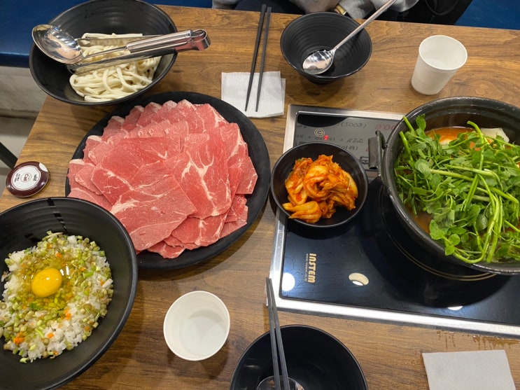 [샤로수길 맛집] 줄서서 먹는 등촌샤브샤브/ 얼큰뜨끈한 국물에 고소한 볶음밥까지! 2인추천메뉴