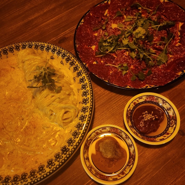  울산 삼산동 육회랑 파스타 맛집 :정육회