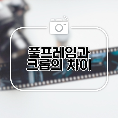  [사진 강의] 풀프레임과 크롭은 무슨 차이가 있을까?