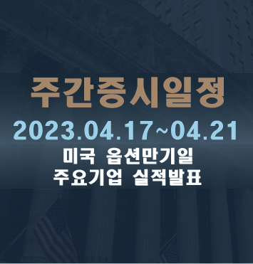  주간증시일정2023.04.17~04.21