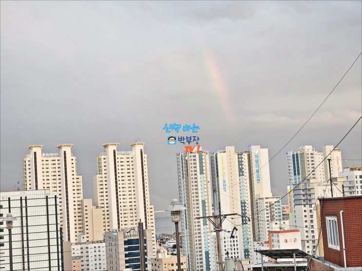 부산 수정산복도로 산책 지원더뷰오션무지개 수성초등학교