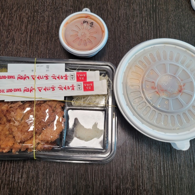  [내돈내산] 수지구 죽전동 주누돈까스 냉면 포장