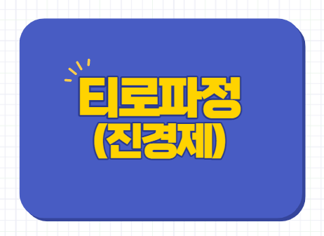  티로파정 100mg 작용기전 효능 설사 부작용 용량