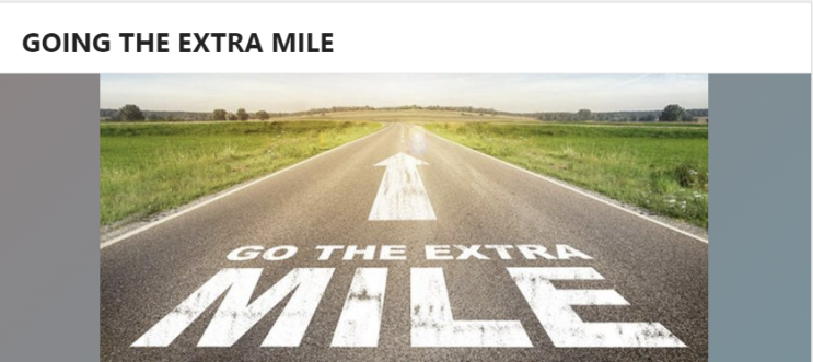 [영어] Go the extra mile을 아시나요?