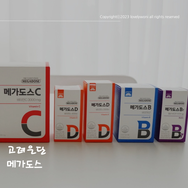  메가도스 비오틴 추천 고려은단 뼈건강 영양제