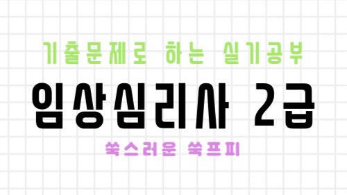  임상심리사 2급 실기 요점정리 - 1