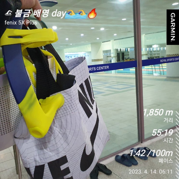  [수영일기] 4월 14일 벌써 금요일 수영!!