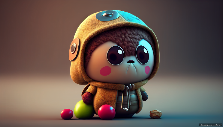  AI art gallery : 귀여운 캐릭터