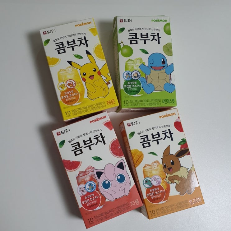  다이어트에 좋고 장 건강에 좋은 '콤부차' : 담터 콤부차 포켓몬 에디션