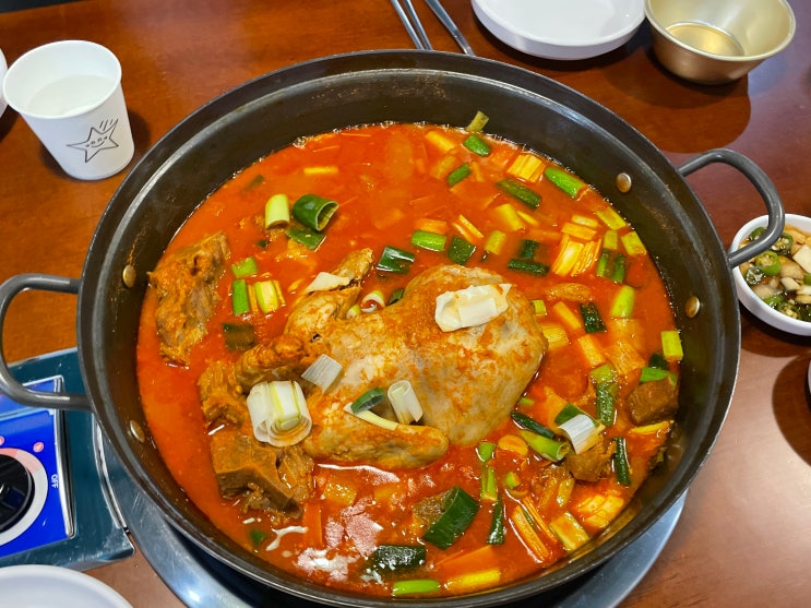  뼈계탕 푸짐한 부천중동맛집 팔덕식당