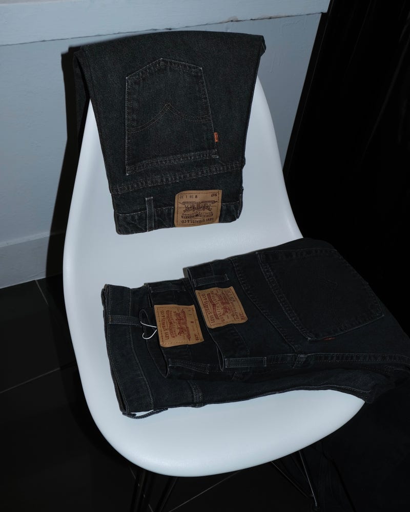 new levis 517 grey jeans(리바이스 517 흑청 입고 소식)