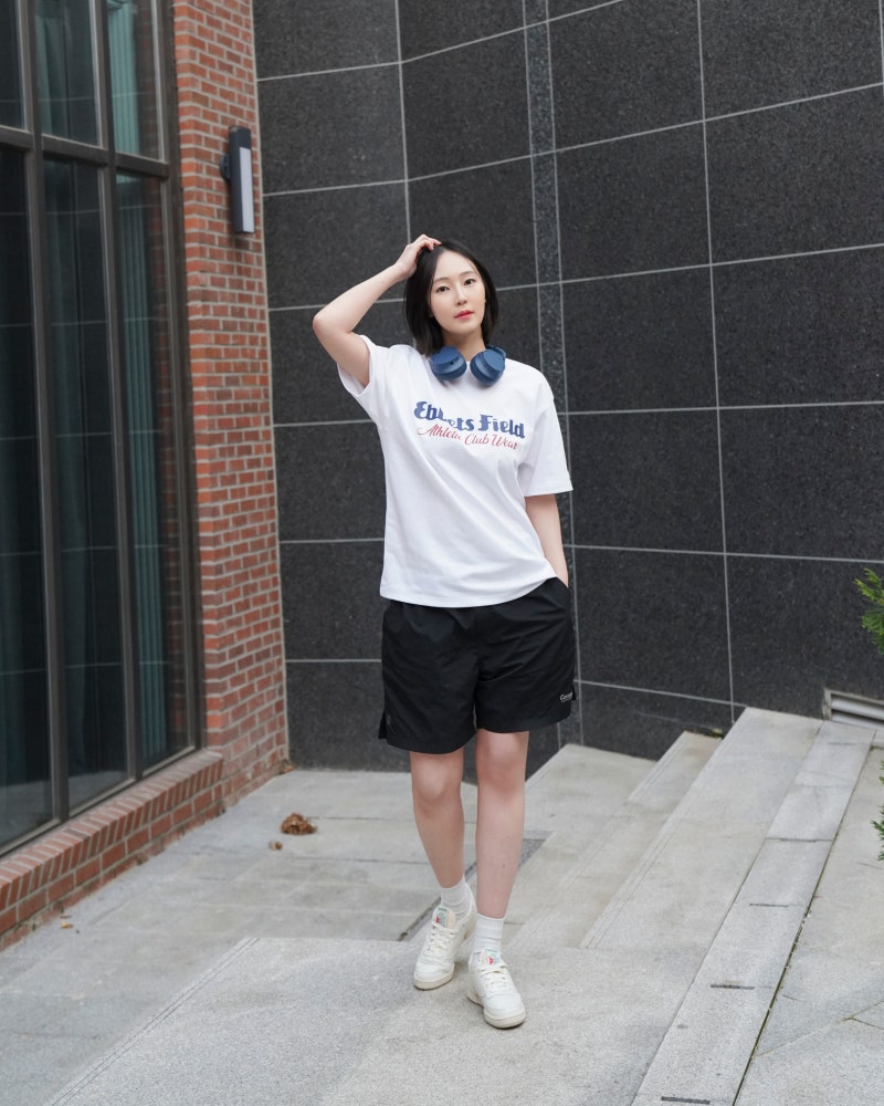 이벳필드 반팔티 캐주얼 여름 데일리룩 커플티 추천