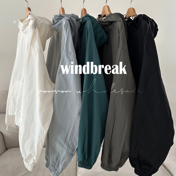  5color 바스락 후드 바람막이!! 한여름까지 활용도 좋은 추천템