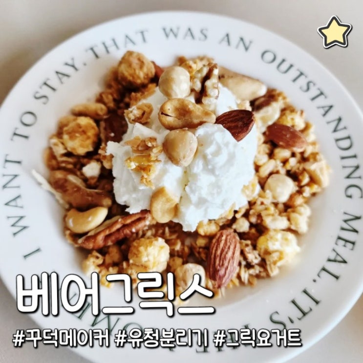  베어그릭스 꾸덕메이커 요거트 그릭 요거트 만들기 내돈내산 후기