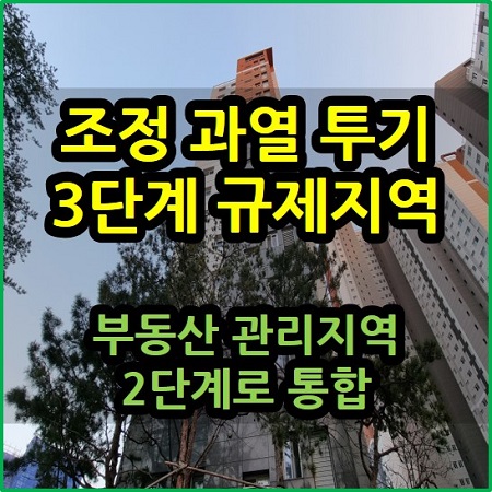  조정 과열 투기 등 규제지역 부동산 관리지역 통합