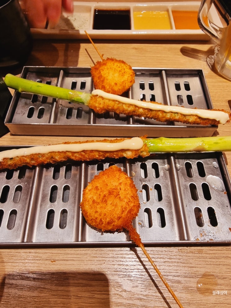  오마카세로 쿠시카츠 즐기기 - 신사이바시 파르코(parco)13층 - 오사카 쿠시카츠 맛집 活(카츠)