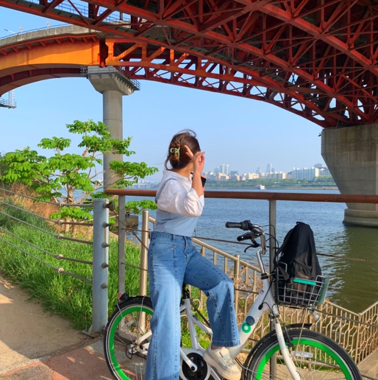 한강 자전거 나들이, 티머니GO 따릉이 이용꿀팁 포함