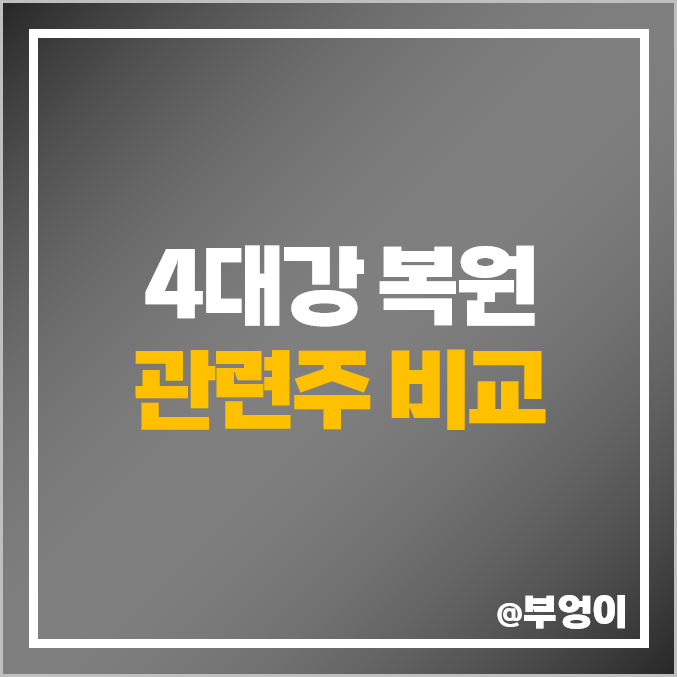 4대강 복원 관련주 비교 : 이화공영 자연과환경 웹스 특수건설 우원 삼호 개발 혜인 코엔텍 홈센타홀딩스 하이드로리튬 주식 주가 PER PBR 배당금 시가총액 순위 4대강 복원 관련주 비교 : 이화공영 자연과환경 웹스 특수건설 우원 삼호 개발 혜인 코엔텍 홈센타홀딩스 하이드로리튬 주식 주가 PER PBR 배당금 시가총액 순위