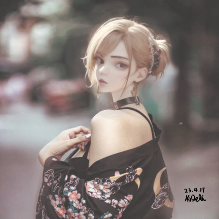  오늘의 ai 합작 그림